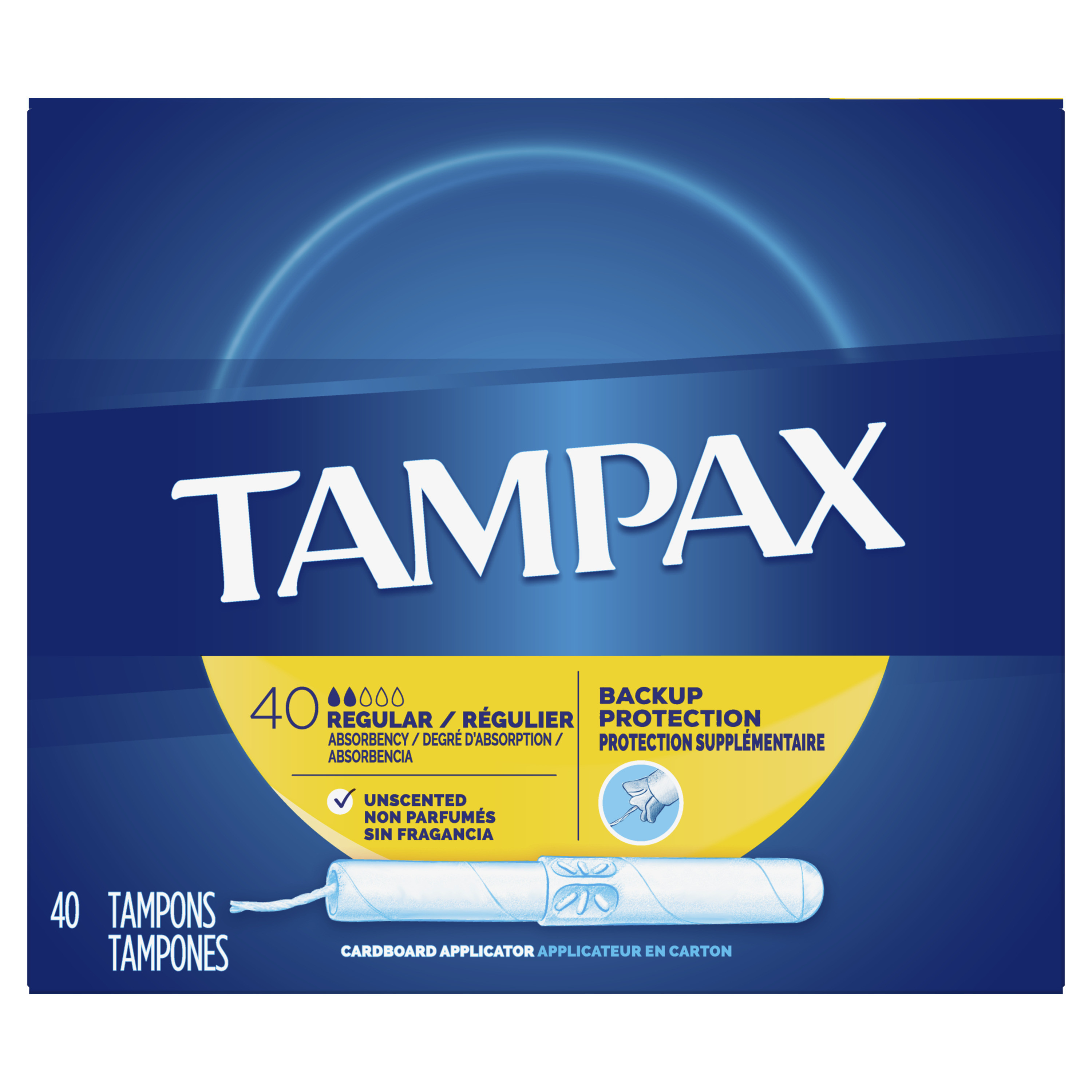 MacGill  Tampax® Cardboard Tampons Regular, 40/Box