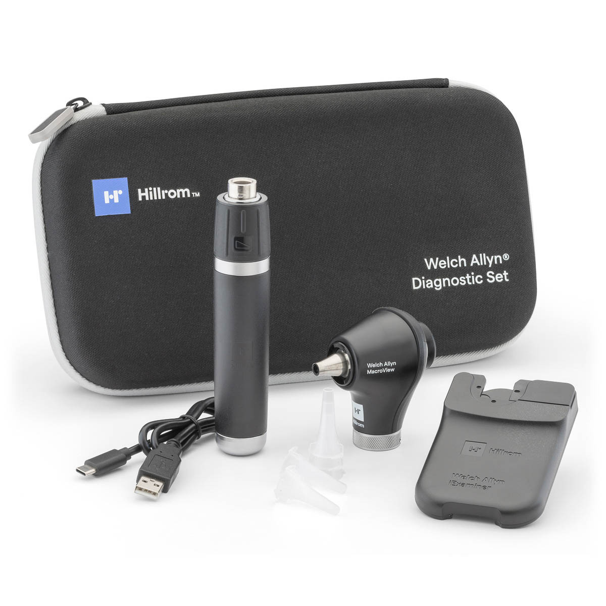 Mini Otoscope Fiber Optic, Black, Medical, Ear Examination, Free LED,  Premium