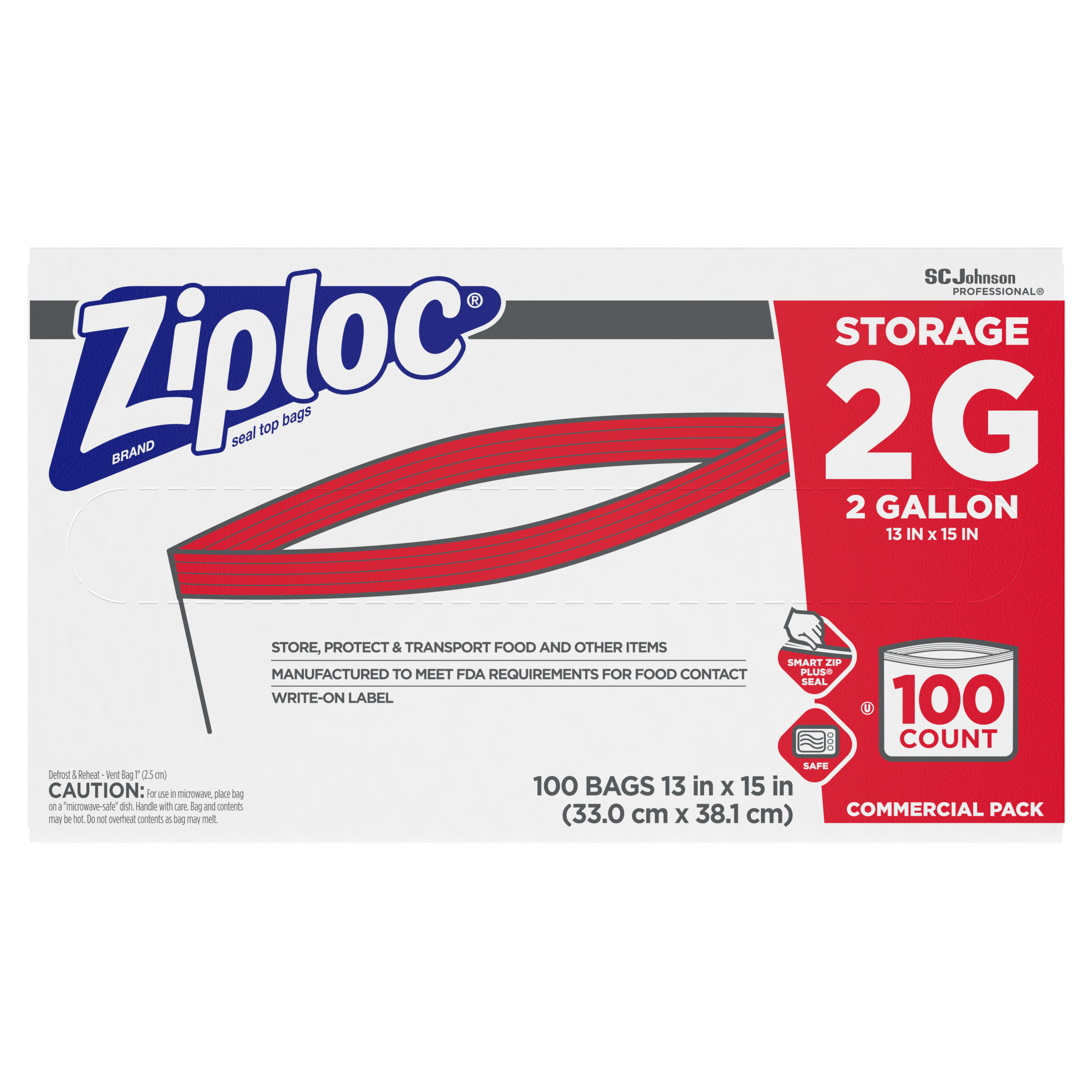 MacGill  Ziploc® Brand 2 Gallon Storage Bags, 100/Box - First Aid & Wound  Care - Shop