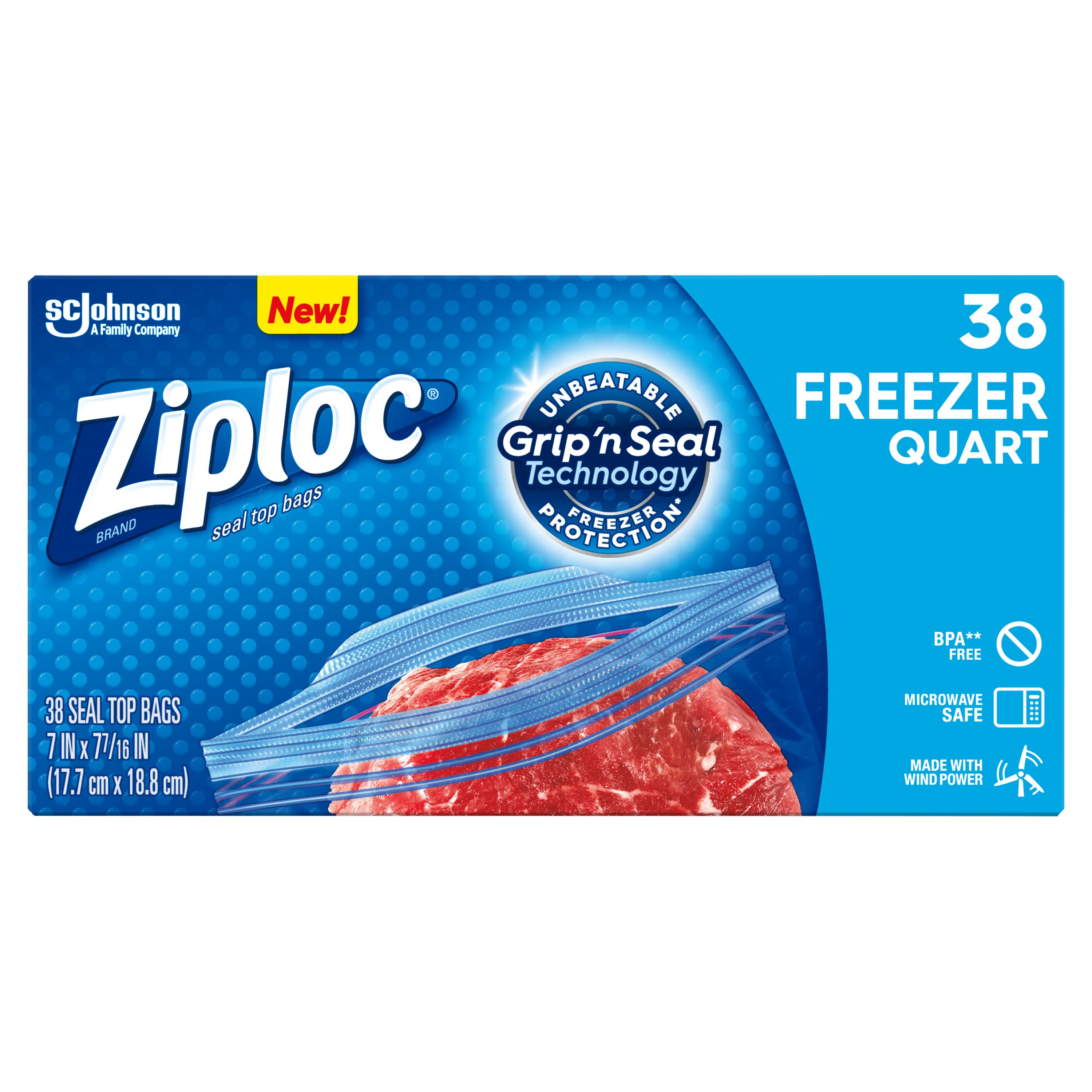 MacGill  Ziploc® Heavy Duty Freezer Bags, 7 x 8, Quart Size (38/Bx) -  Ice Bags & Zipper Sealed Bags - Cold/Hot Treatment - First Aid & Wound Care  - Shop