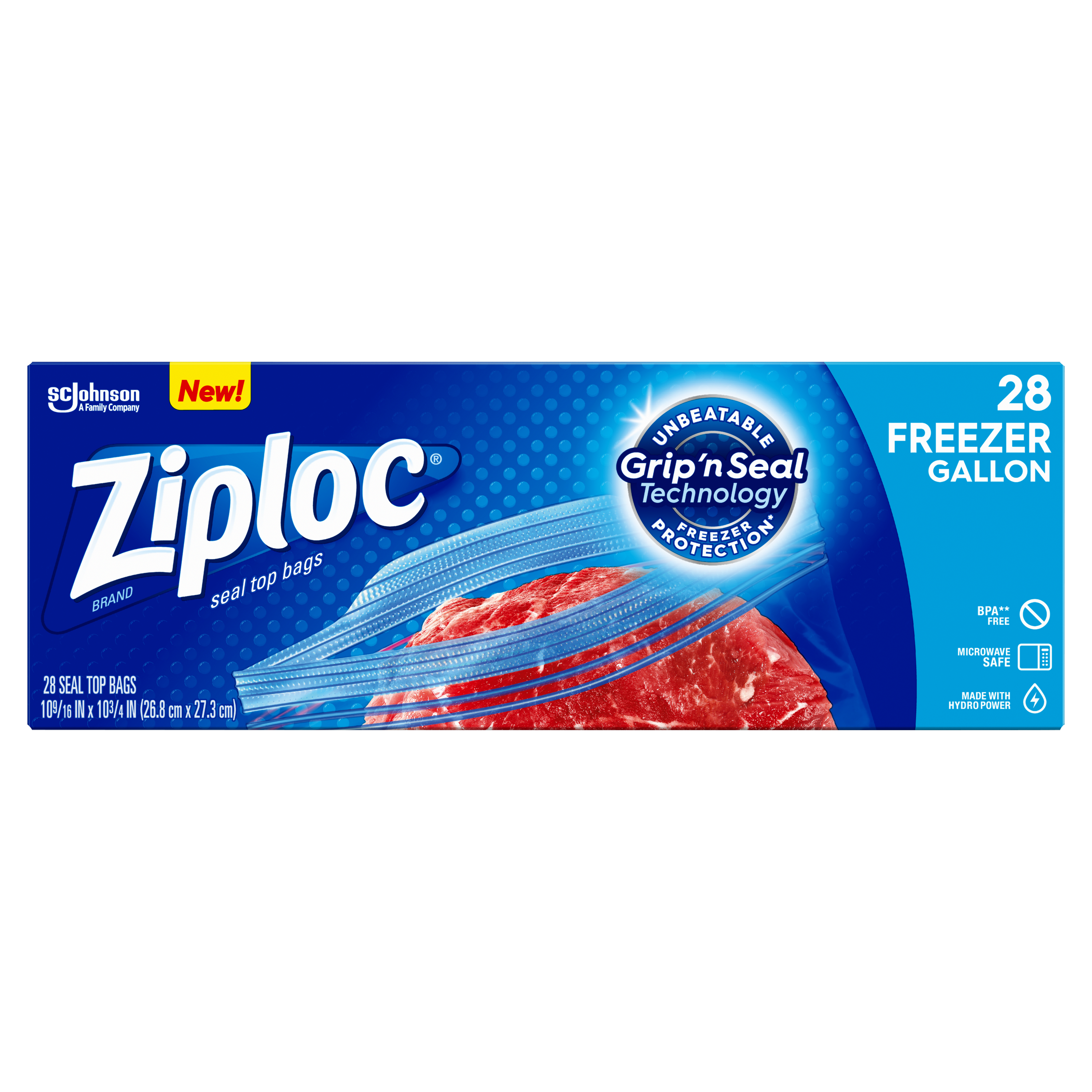 MacGill  Ziploc® Heavy Duty Freezer Bags, Gallon (28/Bx)