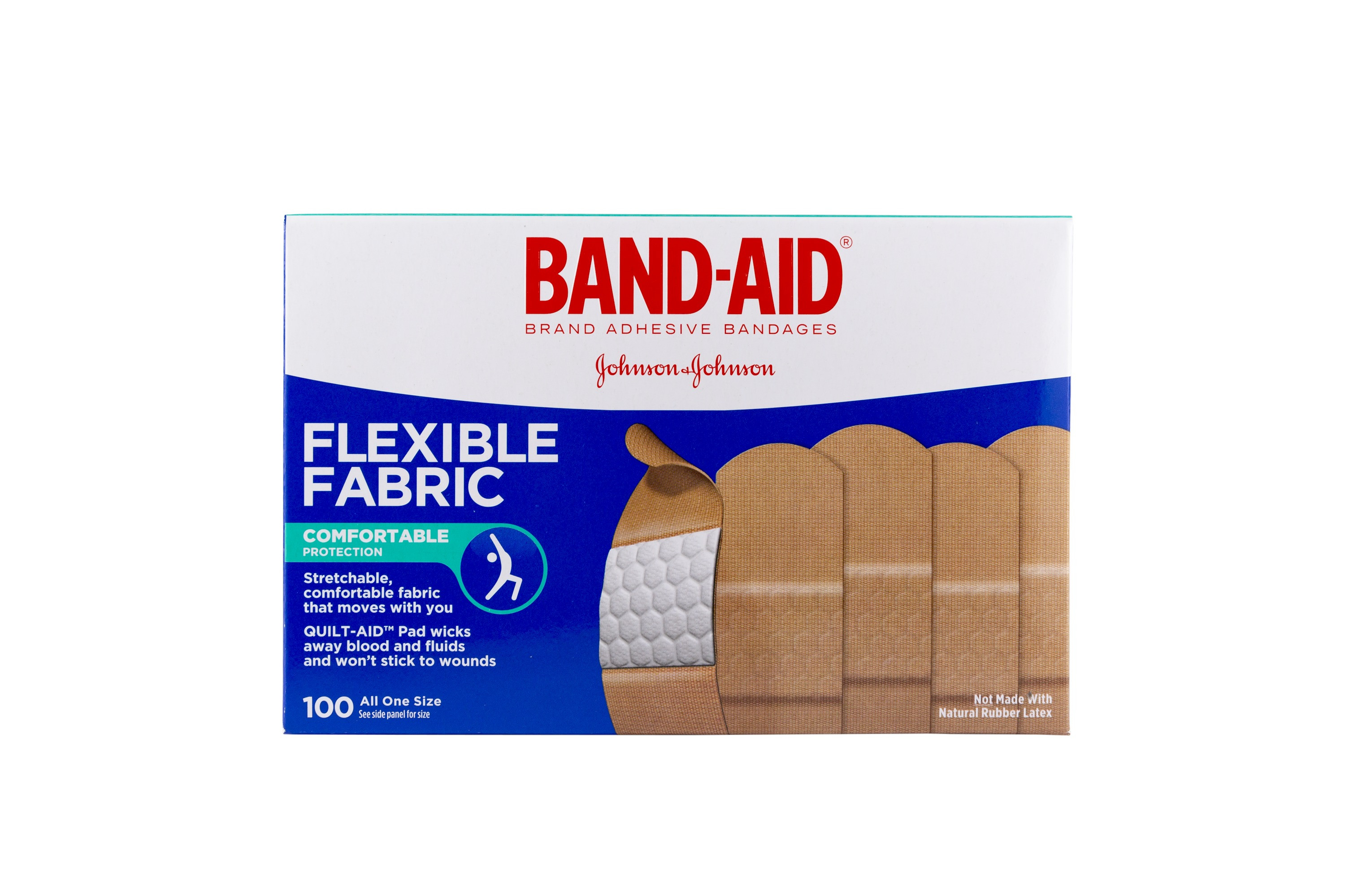 Band-Aid® Brand Flexible Fabric Assorted Sizes Adhesive Bandages 39 ct Box, Bandages