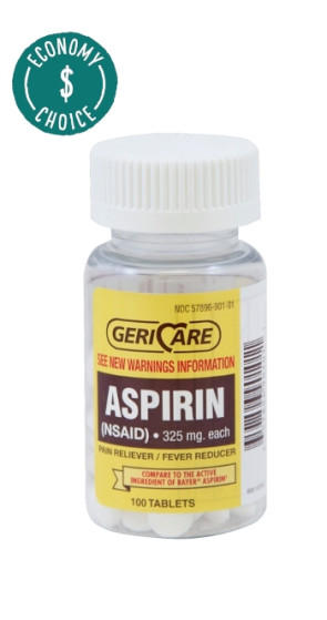 Aspirin Tablets, 325mg,100/Bottle