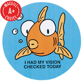 "I Had My Vision Checked Today" Stickers, 500/Roll