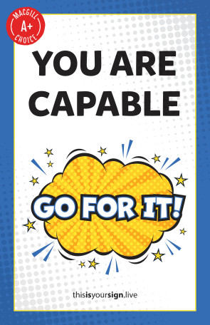 SuperYOU Series, You Are Capable, 11" x 17" Poster