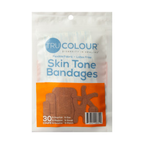 Tru-Colour Skin Tone Bandages Variety 4 Bag Pack (120 Count)