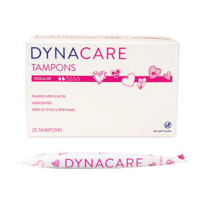 Dynacare Regular Tampons, Plastic, 25/box